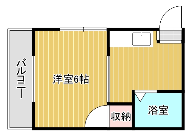 宇部市恩田町のマンションの間取り