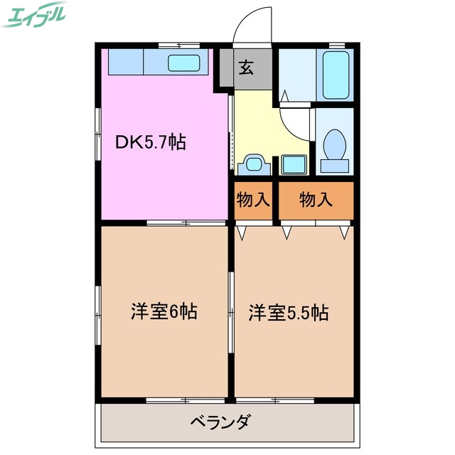 コーポアイリスの間取り