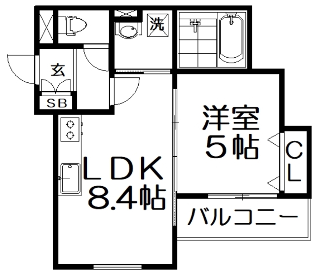 【クリエオーレ長尾元町の間取り】