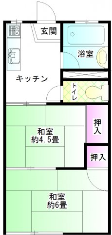 コーポ中村の間取り