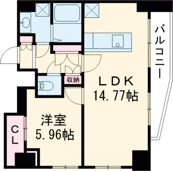 港区芝のマンションの間取り