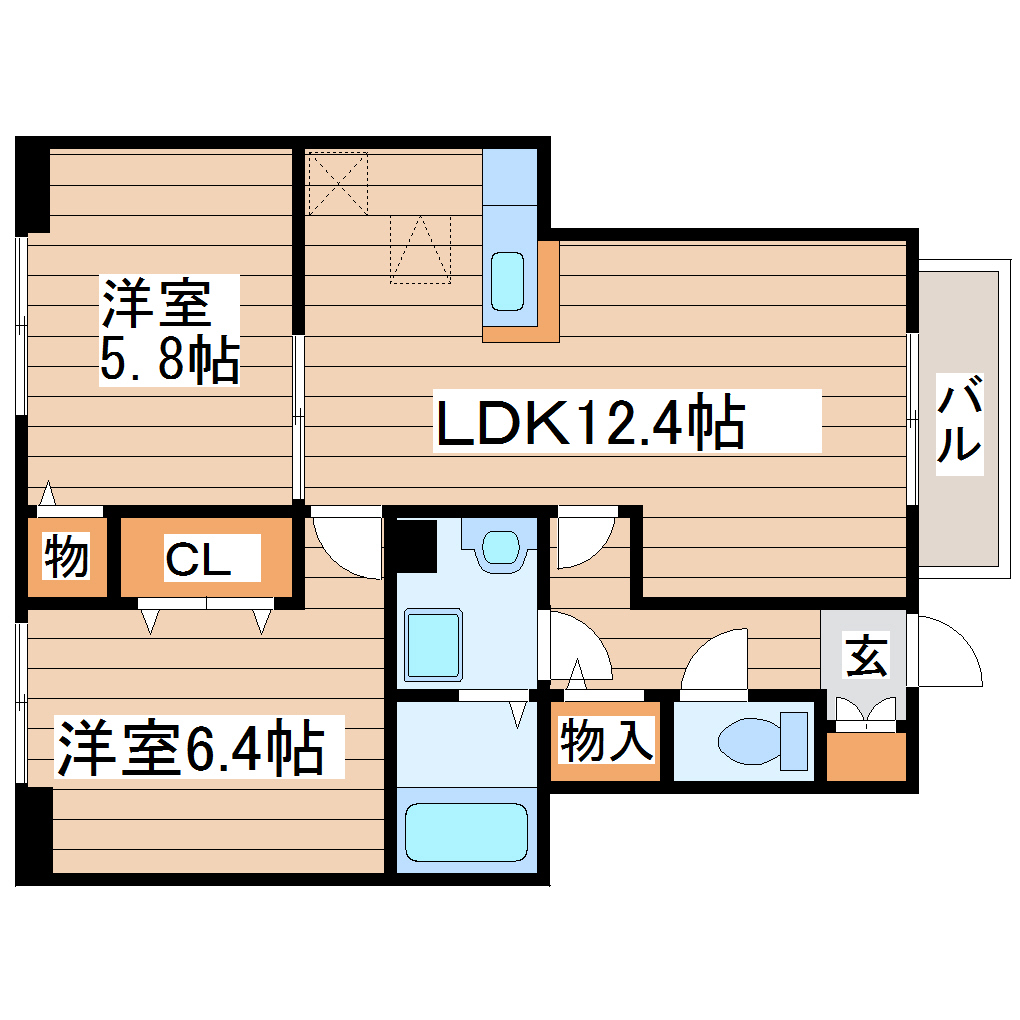 ラッフィナート大和町の間取り