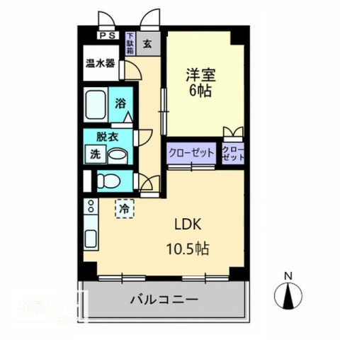 津山マンションの間取り