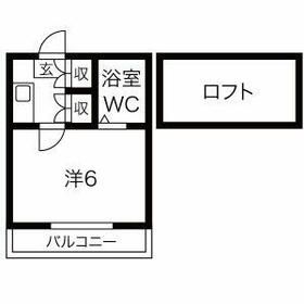 横浜市港北区岸根町のアパートの間取り