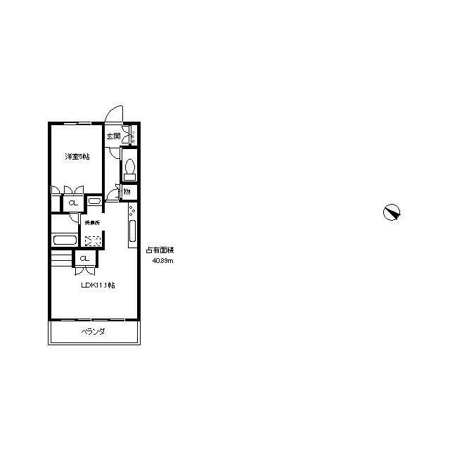 千葉市美浜区真砂のマンションの間取り