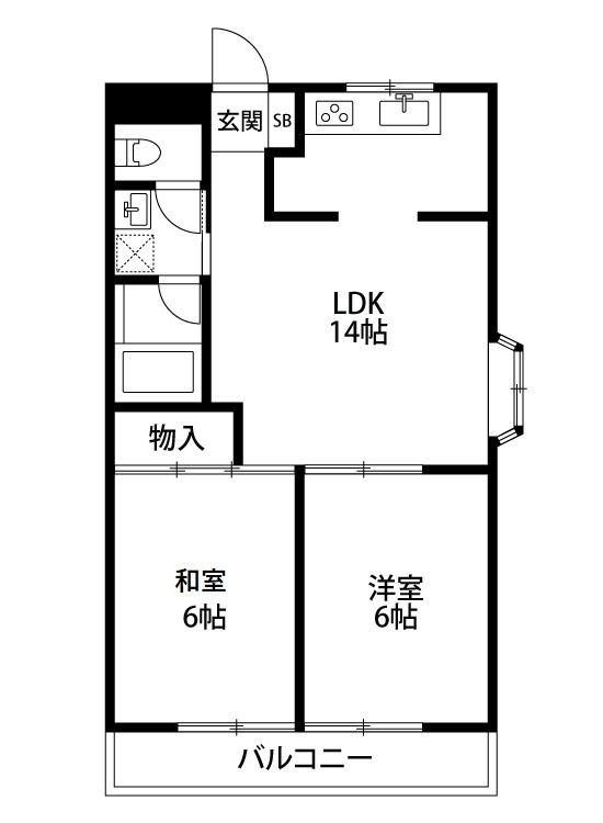 日野市多摩平のマンションの間取り