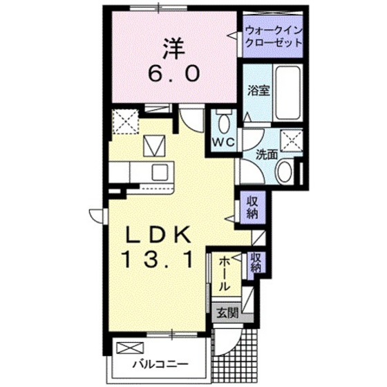 広島市安佐南区伴中央のアパートの間取り