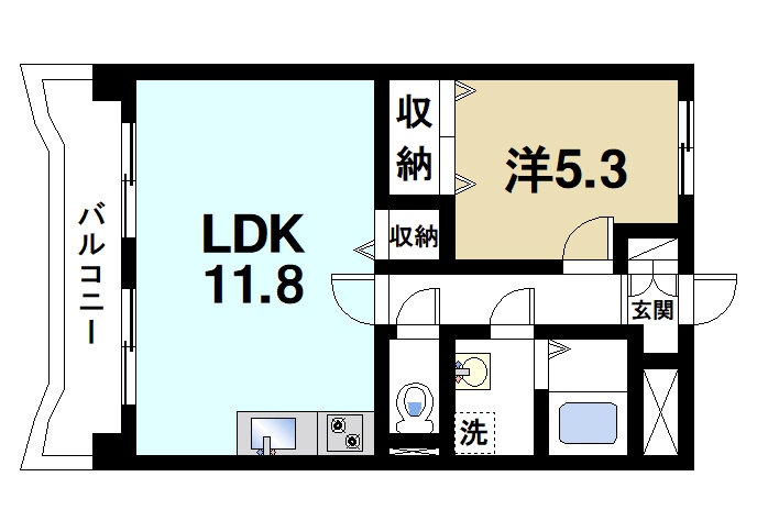 HALE学園前の間取り