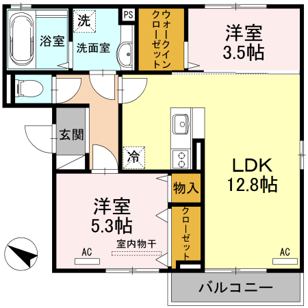 エトワール　305の間取り