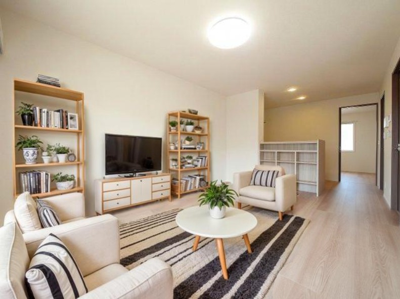 居室・リビング　CGで家具等を配置したもので家具等は含まれません