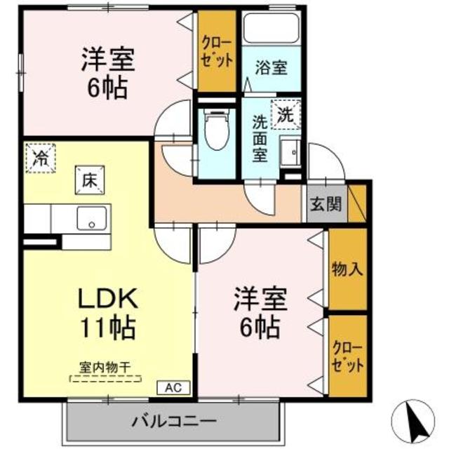 カルム都の間取り