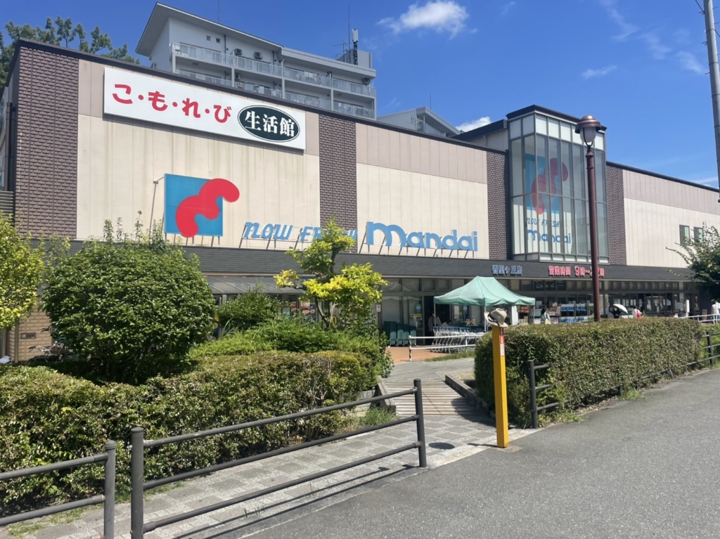 スーパー　万代 香里ヶ丘店（スーパー）まで1021m