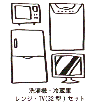 その他設備　家電レンタルプラン有（詳細は備考欄を参照）