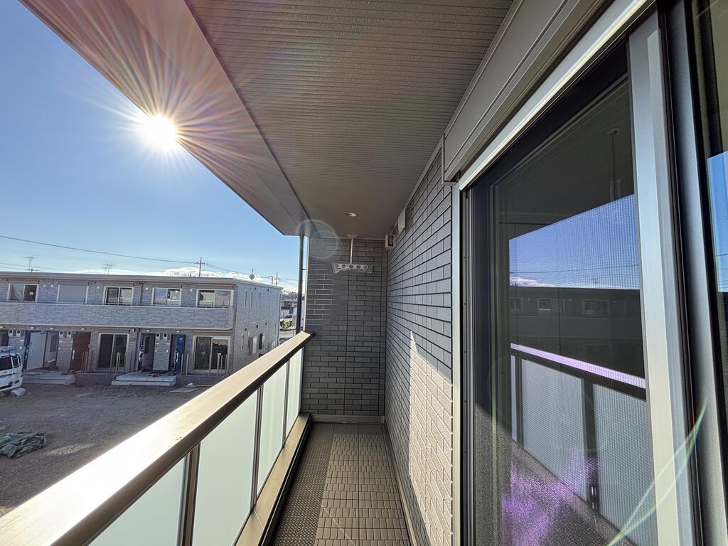 バルコニー　広めのインナーバルコニー