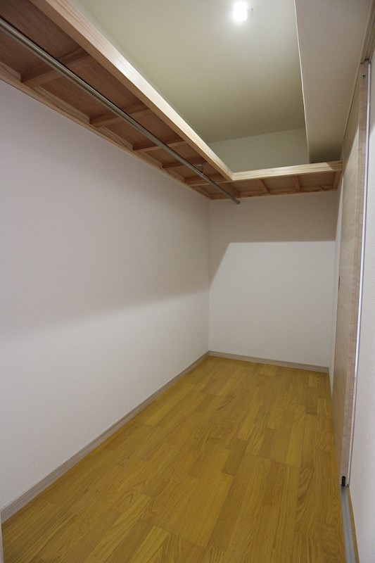 収納　ウォークインクローゼットです。