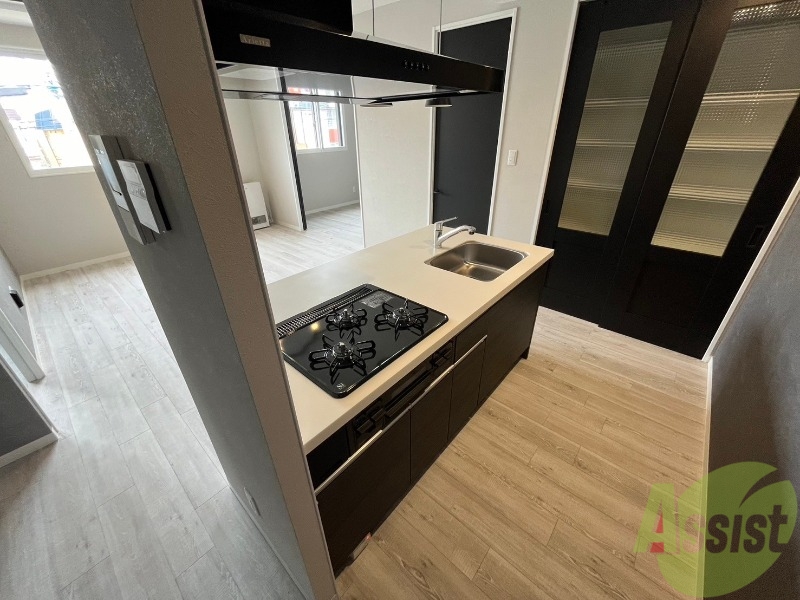 キッチン　システムキッチンなので、すぐお料理に使えます！