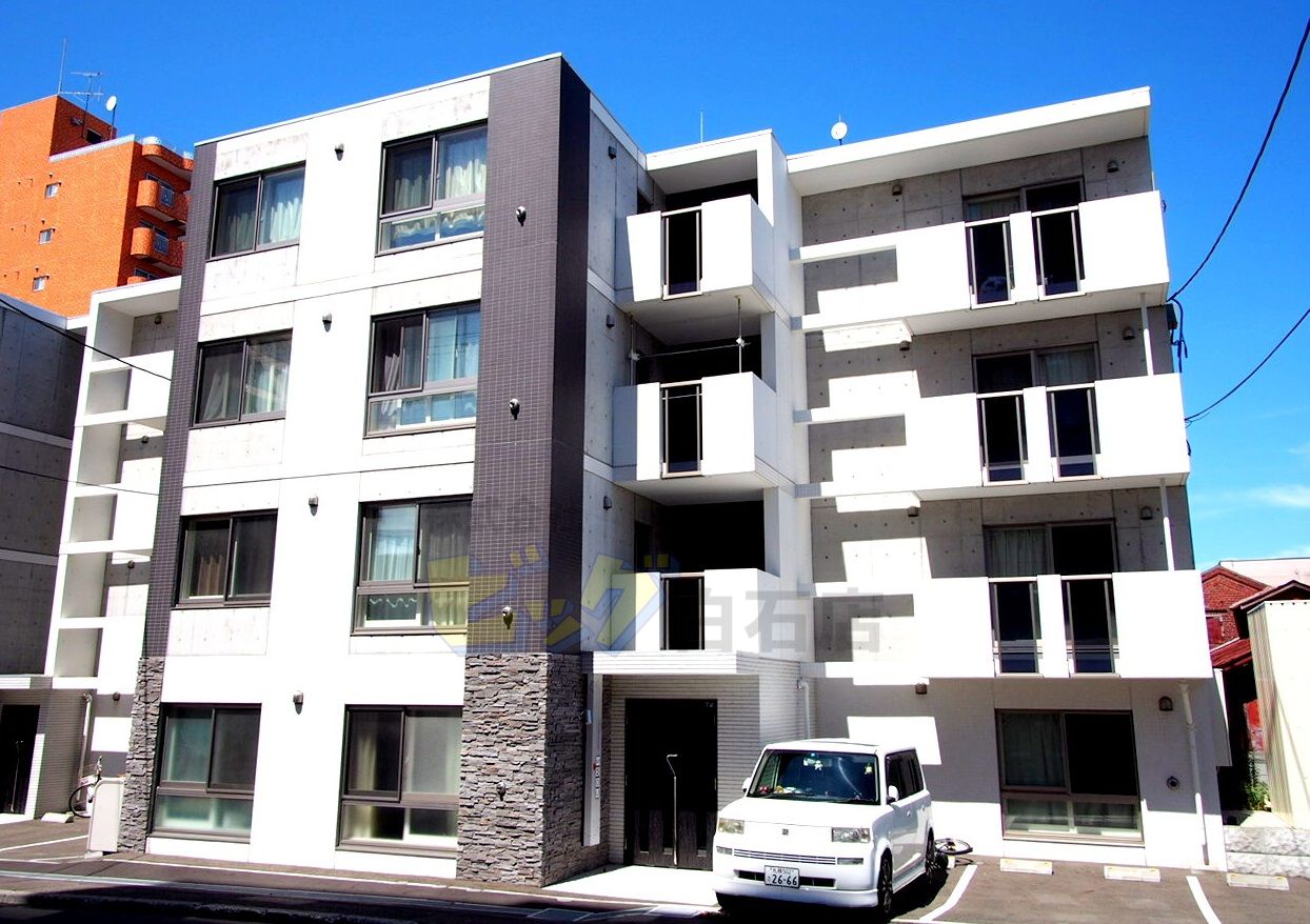 建物外観　Ｗｉ－Ｆｉ対応ネット無料採用の１ＬＤＫマンションです♪