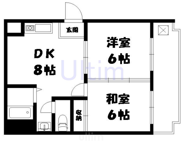 VIP一言寺の間取り写真