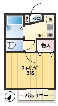 ジュネスIの間取り写真