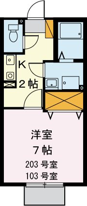 プリシェールtsubakiの間取り写真