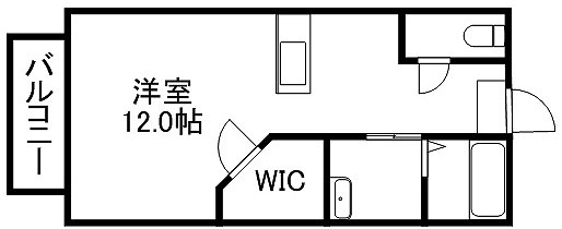 熊本市電健軍線 国府駅 徒歩5分 2階建 築19年の間取り写真