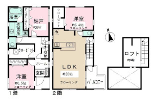 代田1丁目戸建の間取り写真