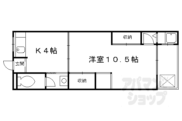 マンション千丈の間取り写真