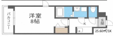 西鉄天神大牟田線 大橋駅 徒歩12分 13階建 築5年の間取り写真