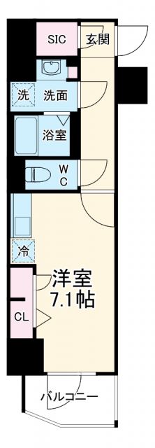 Metrosa谷町六丁目Southの間取り写真