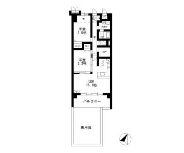 地下鉄東山線 本山駅 徒歩5分 3階建 築20年の間取り写真