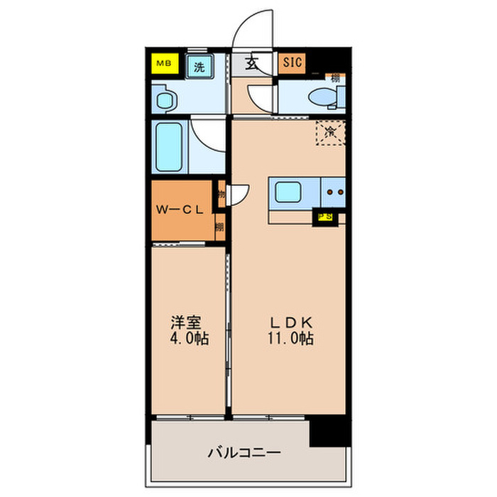 ベレッツァ門司の間取り写真