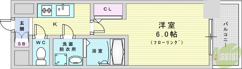 エスリード大阪プライムゲートの間取り写真
