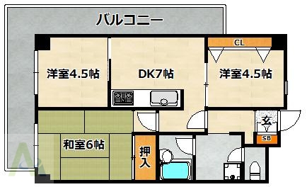 プリオーレ神戸の間取り写真