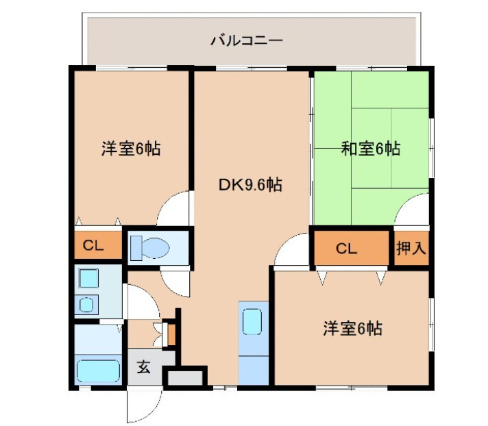 ロワールヒロの間取り写真