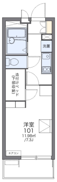 レオパレスディアコートFの間取り写真