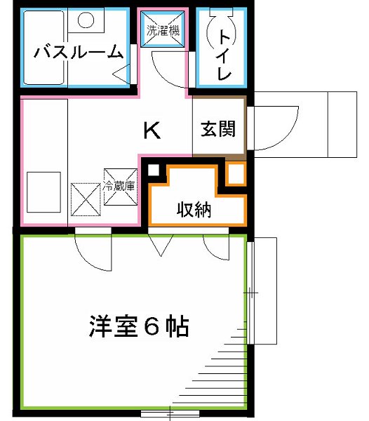 ＪＲ中央線 荻窪駅 徒歩13分 2階建 築23年の間取り写真