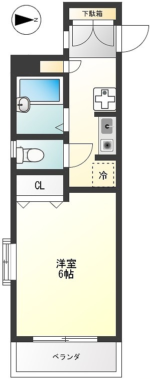 ハイツ参番館の間取り