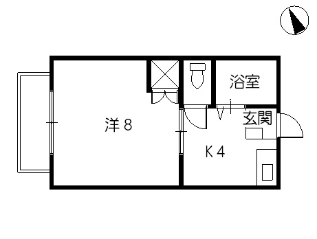 ハイツ矢賀新町IIの間取り