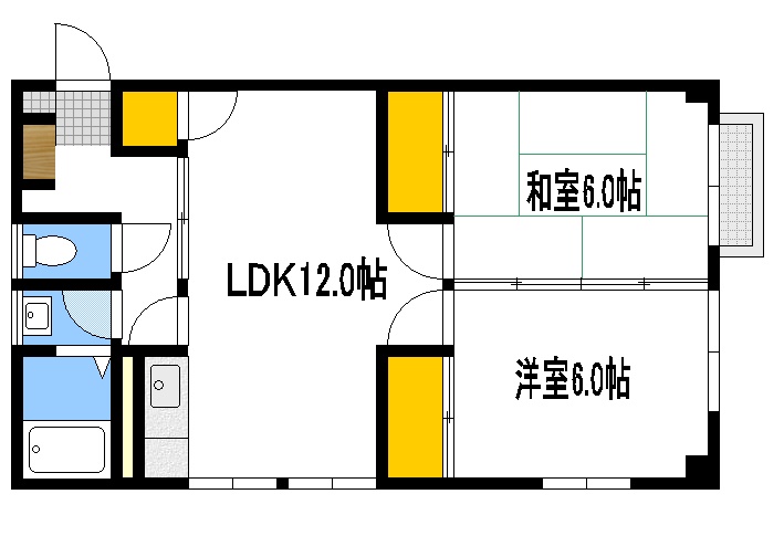 木谷マンションの間取り