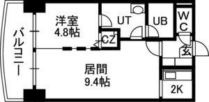 Ｃａｒｒｅｒａ２．９の間取り