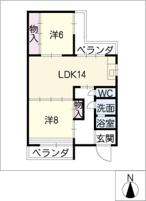 金鯱ハイツの間取り