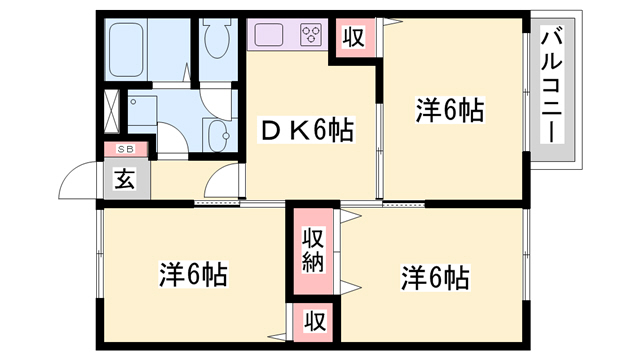 アメニティハイツの間取り