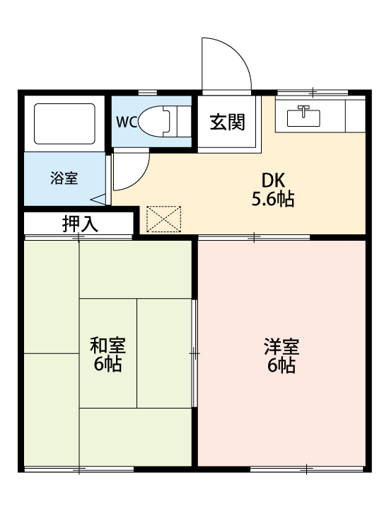 アーネスハイツ長尾の間取り