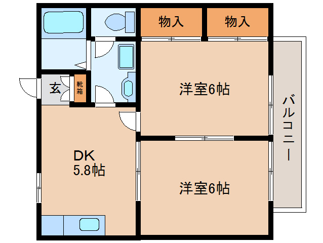ラフィーネ生駒の間取り