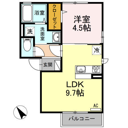 コーポ光新宿の間取り