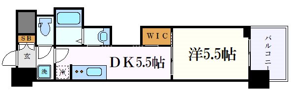 【エステムコート名古屋平安通クチュールの間取り】