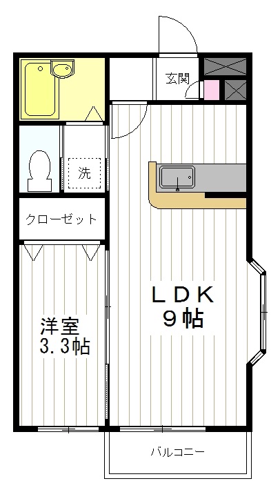 宮城県仙台市宮城野区清水沼２（アパート）の賃貸物件の間取り