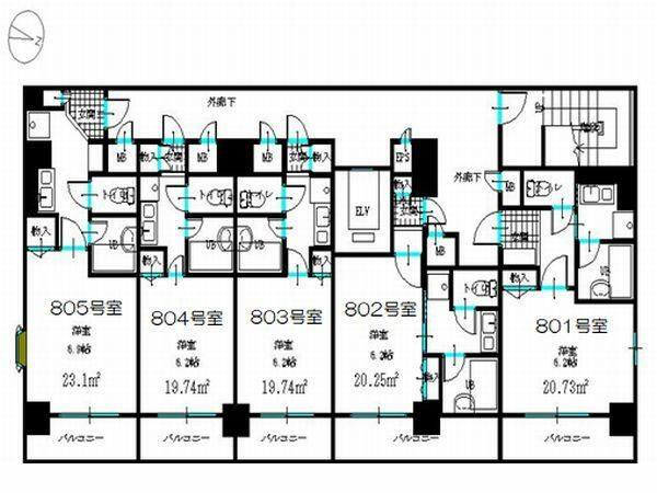 コアパレス常葉６の間取り