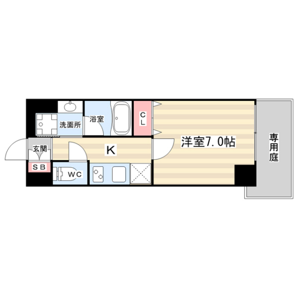 アスヴェル京都東寺前IIの間取り