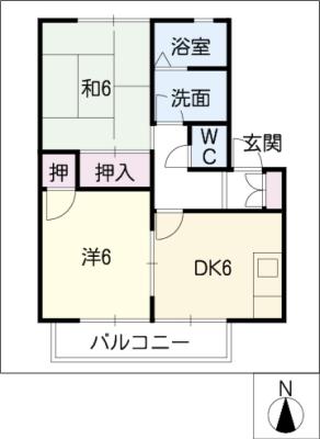 メゾンパークサイドの間取り